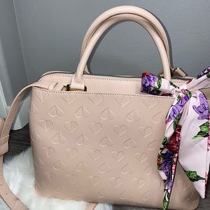 Betsey Johnson Tote | Pink with hearts